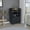Black, variant on Modern Black Bar Cart with Cabinet and Shelves / Organize Your Bar Stuff