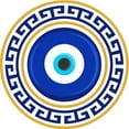 thumbnail image 2 of CafePress - Greek Mati Evil Eye 4 -  Round Wood Ornament 4", 2 of 2