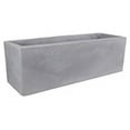 thumbnail image 2 of Ecobo 7.9 inches Eco-Friendly Rectangular Planter Indoor/Outdoor use, Durable, Versatile & Lightweight, Designed by Brazilian Artisans, Contemporary All-Weather Design – Grey, 2 of 8