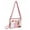 Pink, variant on Stadium Approved Clear Crossbody Bag Secure Transparent Purse for Sports Concerts and Festivals Portable Lightweight Handbag