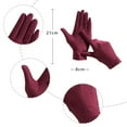 thumbnail image 6 of MRULIC Gloves Mittens UniIce Sensation Sunscreen Gloves Ice Silk Outdoor Fishing Riding Gloves Red + One size, 6 of 6