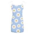 thumbnail image 5 of SMihono Robe d'Été Grande Taille pour Femmes 2023 Mode Décontractée Aguichant Sans Manches Imprimé Floral Ceinture Mini Robe, 5 of 5