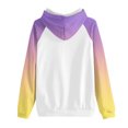 thumbnail image 5 of Bowake Vêtements d'Automne pour Femmes à Manches Longues Dégradé Chandails en Molleton Décontractés Légers Raglan avec Poche, 5 of 5