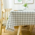 thumbnail image 4 of Wipeable Waterproof Tablecloth Vinyl Tablecloths for Rectangle Tables Heavy Duty PVC Tablecloth for Kitchen Dining Table(Rattan, 78'''' x 60''''), 4 of 6