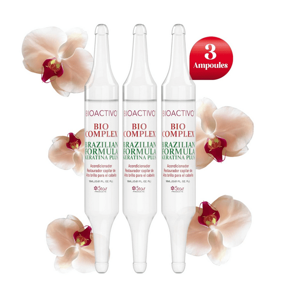 Vial Star Bio Complex Brazilian Formula Keratina Plus Oil Treatment 3 pack 0.61