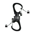 thumbnail image 6 of SlideLock 360° Magnetic Locking Dual Carabiner - Charcoal, 6 of 10