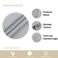 thumbnail image 2 of Zstar Table Cloths Rectangle 60 x 120 Inch Waterproof Tablecloth for 8 Foot Rectangle Tables Grey, 2 of 6
