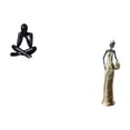 thumbnail image 5 of CarpNettore Desktop Figurine Set Thinker Abstract Sculpture African Figurine Art Crafts Desk Collectible Minimalist Ornament Made of Resin Suitable for Office Hom, 5 of 8