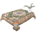 thumbnail image 2 of Boho Table Cloth Waterproof Tablecloths, Green Brown Ethnic Tribe Abstract Vintage Western Tablecloth Dining Table Cover for Kitchen Party Tabletop Outdoor, Rectangle Tablecloth 60x84 Inch, 2 of 9