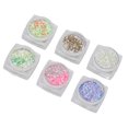 thumbnail image 4 of Polvo Fino De Purpurina Para Uñas, Colores Mezclados, 6 Cajas, Polvo De Purpurina Para Decoración De Uñas, Encantador Para Uso Doméstico, 4 of 7