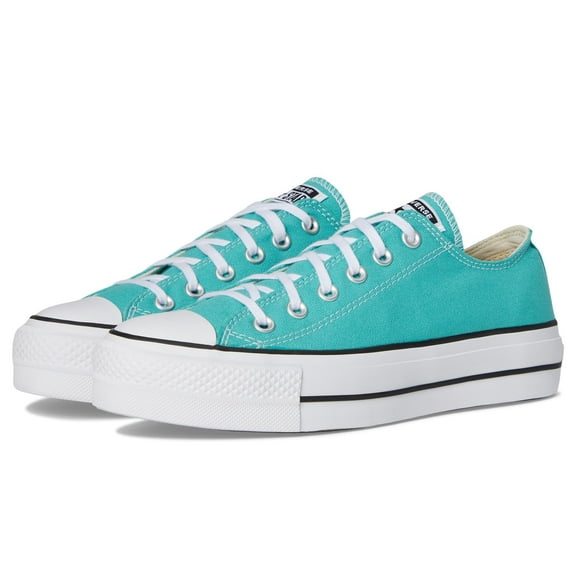 Converse Women's Chuck Taylor All Star Lift Platform-Ox Sneaker, Archive Sea Green/White/Black, 9
