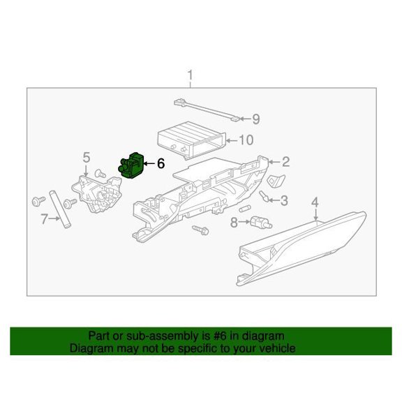 GM 22880597 Actuator Asm-I/P Compt Dr Lat