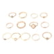 thumbnail image 1 of 13Pcs Oro Retro Estrella Luna Anillos Set para Chicas Vintage apilables Boho dedo Anillos de aleación de diamantes de imitación Anillos Retro Geometría Joyería, 1 of 5