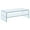 Clear with Shelf, variant on Waterfall 12MM Bent Tempered Glass Coffee Table with 8mm Glass Shelf