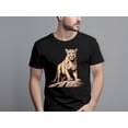 thumbnail image 2 of Vintage Mountain Lion King Gift Men Women Girls Boys Kids T-Shirt Mountain Lion Animal Birthday Holiday Presents Tshirt, 2 of 10
