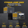 VTOMAN 600W Solar Generator with Panels Included, 299Wh Durable LiFePO4
