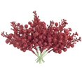 thumbnail image 1 of 30 Pcs Artificial Berry Stem Berry Wired Stems Holly Berries Artificial Flower Decor for Christmas, 1 of 5