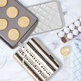 thumbnail image 5 of Yayeee Pot Holders Kitchen Heat Resistant with Pocket 7"x9.8" Cotton Oven Cooking Hot Pads, Brown Abstract Stripes, 5 of 7