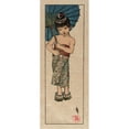 thumbnail image 2 of Helen Hyde 9x18 Black Ornate Wood Framed Double Matted Museum Art Print Titled - A Summer Girl (1905), 2 of 5
