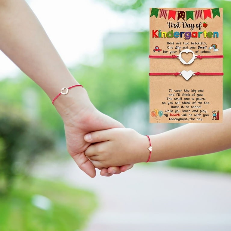 Back To School Mother Daughter Bracelet Set For First Day Of