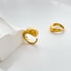 thumbnail image 4 of Anillo abierto con diseño de cruz de esmalte y forma especial de arco de luz cruzada, 4 of 6