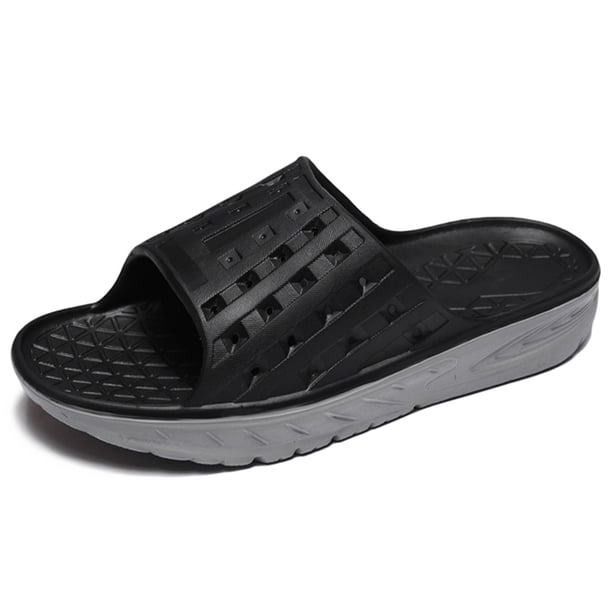 Sandalias Toboganes Atléticos Recuperación Men Con Soporte Suelto Grueso Toe Abierto para Interiores