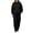 AV22_Black, variant on Womens Sweatsuits 2 Piece Set Long Sleeve Hoodie Baggy Wide Leg Sweatpants Solid Color Matching Track Suits White S