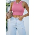 thumbnail image 2 of Women’s Sexy Sleeveless Racer Back Tank Tops Halter Neck Crop Tops, 2 of 11