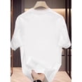 thumbnail image 2 of Camiseta unisex de algodón de verano con estampado creativo de Star Brothers, cuello redondo, manga corta y tejido de punto ligeramente elástico para adolescentes., 2 of 7