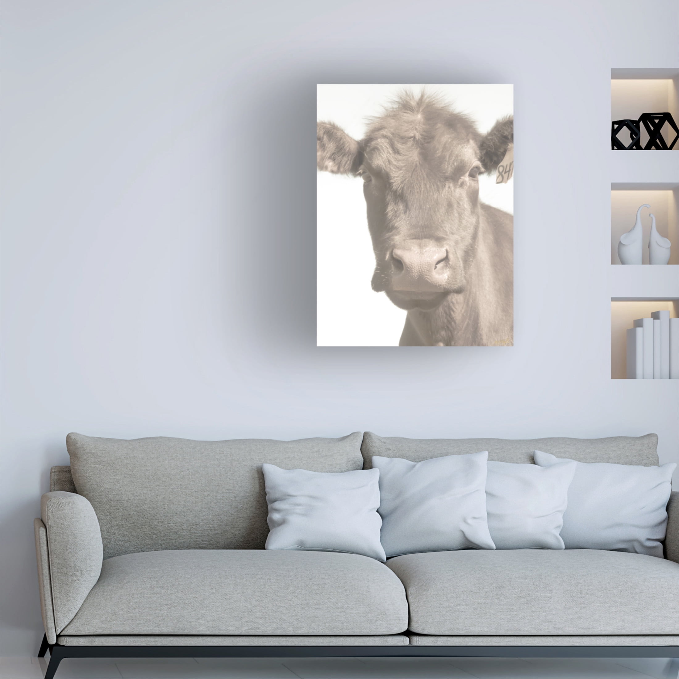 Canvas Wall Art - Life BeautifuLEE 'Soft and Curious' Wall Art for Living Room, Bedroom, or Office Décor by Trademark Fine Art - 24 x 32 Inches