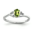 thumbnail image 1 of 925 Sterling Silver Peridot Ring Birthstone August Gemstone, 1 of 10