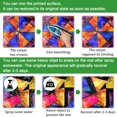 thumbnail image 7 of Colorful Star of David Abstract Pattern Entryway Rug, 2x3 Area Rug Indoor Door Mat Non-slip Washable Floor Carpet Rug for Bedroom Office Dining Room Bathroom, 7 of 7