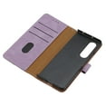 thumbnail image 6 of SaniMore Wallet Case for Samsung Galaxy Z Fold 3, Magnetic Clasp PU Leather Stand [RFID Blocking] Card Slot Flip Folio Cover with Folding Kickstand TPU Shockproof Interior Cover, Purple, 6 of 7