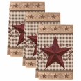 thumbnail image 2 of Texas Star Vintage Kitchen Towels Set of 3, Brown Checkered Berry Farmhouse Absorbent Dish Towels for Kitchen, Microfiber Hand Towel, Quick Drying Tea Towel for Cleaning Decorative Dishcloths, 2 of 7