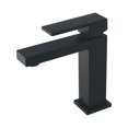 thumbnail image 2 of Stylish Single Handle Matte Black Bathroom Faucet B-112N, 2 of 13