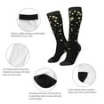 thumbnail image 3 of Naloa Star Silver Glitter Knee Socks, High Socks Long Stretchy Sock Women Knee High Stocking, Long Socks for Women, 3 of 6