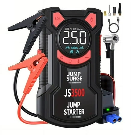 Multifunctional Air Pump Emergency with Air Compressor /150PSI Battery Emergency Digital Tire Inflator
