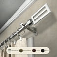 thumbnail image 4 of InStyleDesign  Cavalier Curtain Rod Black 28 to 48 inches Black Finish, 4 of 5