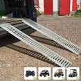 thumbnail image 3 of 1000Lbs Loading Ramps, 72" L x 9" W, Heavy Duty Steel Trailers Ramps for ATV/UTV/Motorcycles/Lawn Mowers, Tractors/Pickup Truck, 2Pcs Portable Ramps, 3 of 6