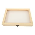 thumbnail image 2 of KAKOWELY Butterfly Shadow Box Unfinished Wooden Box with Clear Top and EVA Board Specimen Display Case Frame Insect Showcase Jewelry Storage Tray Pine Wood Keepsake Box Home Decor, 2 of 5