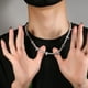 thumbnail image 3 of Collar de rap de hip hop, collar de circonita de diseño de nicho para hombres de moda, accesorios de moda, 3 of 6