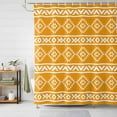 thumbnail image 2 of Shower Curtain Orange Tribal Geometric Bathroom Curtains with Hooks, Waterproof Fabric Abstract Boho Ethnic Bath Shower Curtains Set for Bathroom Bathtubs Decor 72x72 Inch, 2 of 9