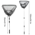 thumbnail image 2 of CUITING Filet de Pêche Pliant 1,5m avec Poignée Télescopique Filet de Pêche Pliant Triangulaire Durable Longue Poignée Filet de Pêche avec Poignée de Canne Télescopique, 2 of 9