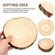 thumbnail image 4 of 2 piezas de rodajas de madera sin pintar, círculos de madera, centros de mesa de madera, decoración rústica para el hogar, adornos de rodajas de madera, discos de madera artesanales con corteza, 4 of 8