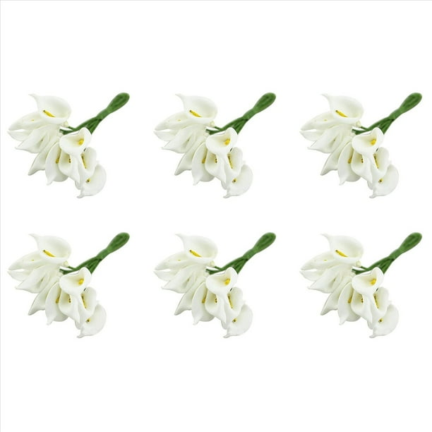 72Pcs Mini Calla Ramo De Flores Artificiales DecoracióN De La Boda DIY Guirnalda Regalo
