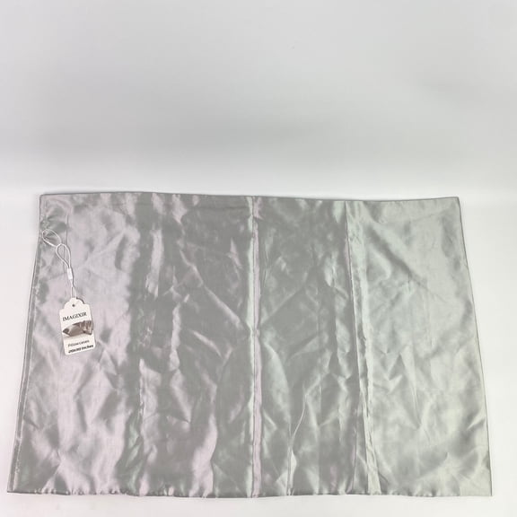 IMAGIXIR Pillow cases,Satin Pillowcase 1 Pack Similar to Silk Pillow Cases Standard Size, Pillow Case for Sleeping Women with Envelope Closure, Gifts for Women Men, Dark Grey