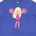 thumbnail image 4 of Inktastic Cheerleaders, Girl With Blonde Hair, Pink Uniform Youth T-Shirt, 4 of 5