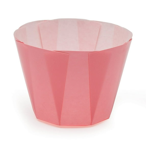 Welcome Home Brands MB77 Pink Tulip Baking Cup 2.4-Ounce Volume, 1.5 inch Diameter x 1.7 inch high - Pack of 100
