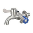 thumbnail image 1 of Chendee Stainless Steel Three Way Tap Sink Faucet Washing Machine 2 Way Angle Valve,A, 1 of 9