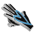 thumbnail image 2 of PinMart's Human Traffic Awareness Blue Heart & Hand Enamel Lapel Pin, 2 of 3